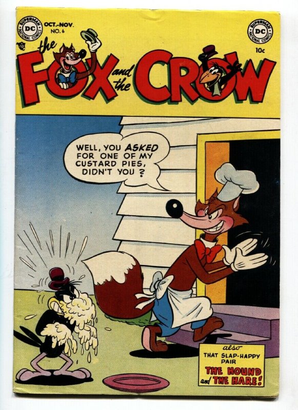 The Fox and the Crow #6 (DC Comics, 1952), raw comic book in VF condition — front cover