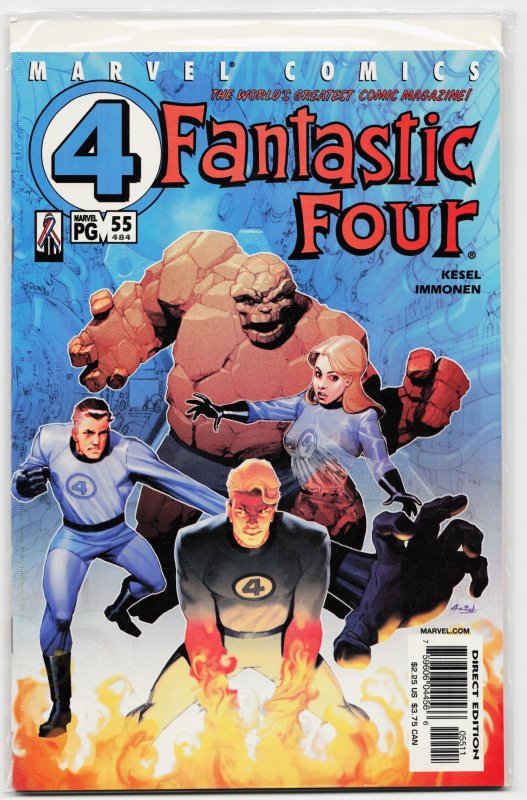 Fantastic Four #55 (Marvel Comics, 2002), raw, ungraded comic book — front cover