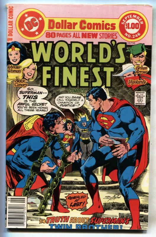 World's Finest #246 (DC Comics, 1977), raw, ungraded comic book — front cover