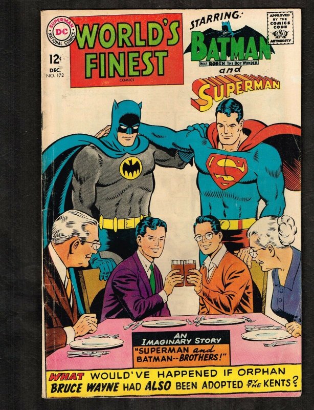 World's Finest #172 (DC Comics, 1967), raw comic book in 6.0 condition — front cover