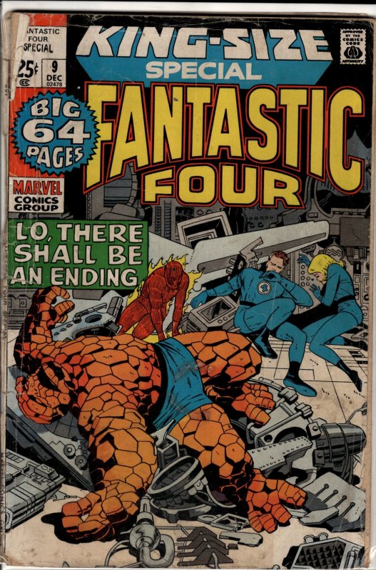 Fantastic Four Annual #9 (Marvel Comics, 1971), raw, ungraded comic book — front cover