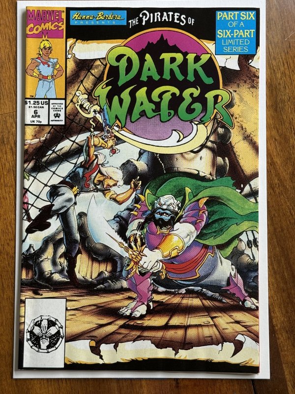 Pirates of Dark Water #6 (Marvel Comics, 1992), raw comic book in VF+ 8.5 condition — front cover