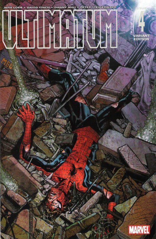 Ultimatum #4 (Marvel Comics, 2009), raw comic book in VF/NM condition — front cover