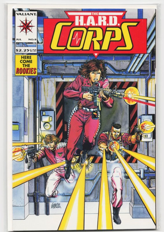 The H.a.r.d. Corps #8 (Valiant Comics, 1993), raw, ungraded comic book — front cover
