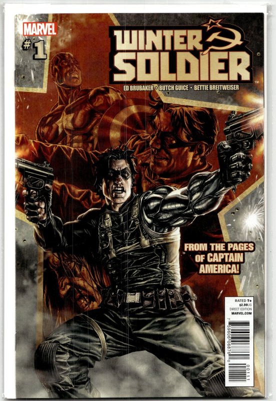 Winter Soldier #1 (Marvel Comics, 2012), raw, ungraded comic book — front cover
