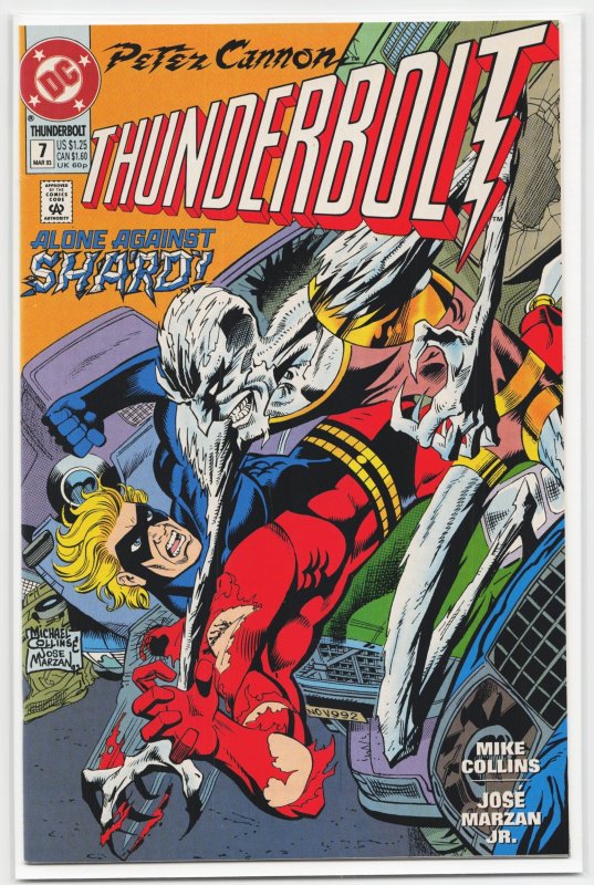 Peter Cannon - Thunderbolt #7 (1993), raw, ungraded comic book — front cover