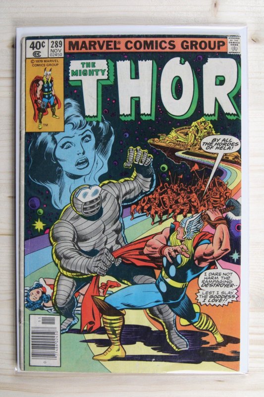 Thor #289 (Marvel Comics, 1979), raw comic book in FN 6.0 condition — front cover