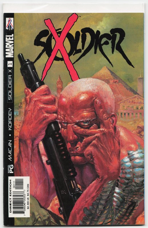 Soldier X #1 (Marvel Comics, 2002), raw, ungraded comic book — front cover