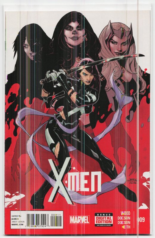 X-Men #9 (Marvel Comics, 2014), raw, ungraded comic book — front cover