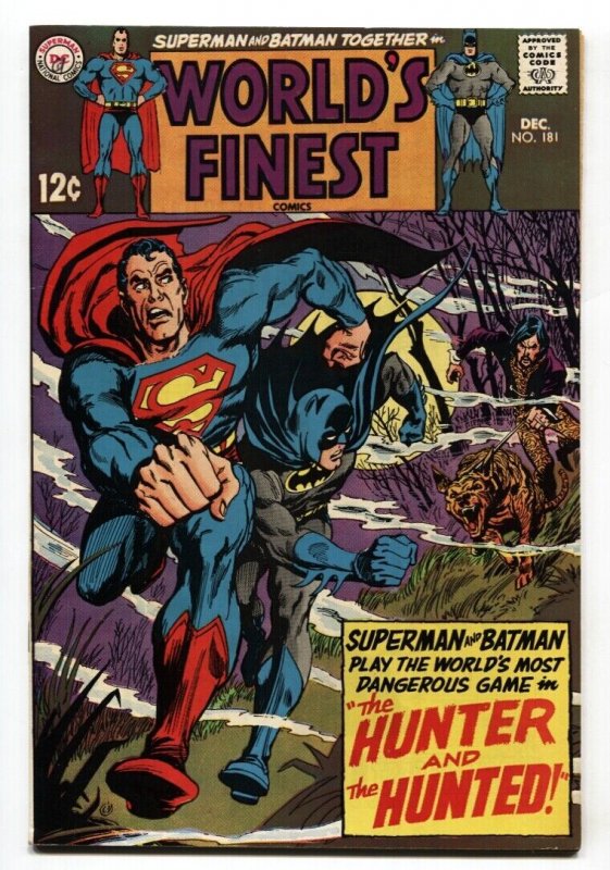 Worlds Finest #181 (DC Comics, 1968), raw comic book in VF condition — front cover