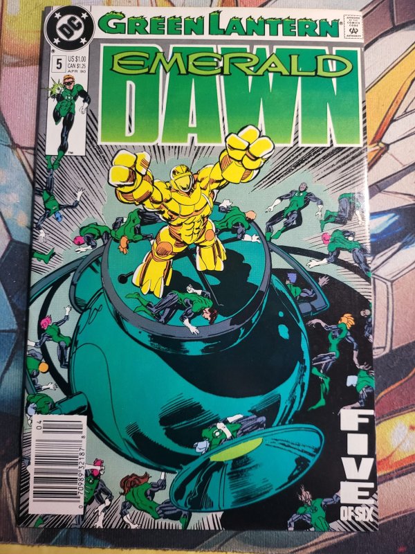 Green Lantern: Emerald Dawn #5 (1990), raw, ungraded comic book — front cover