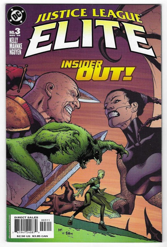 Justice League Elite #3 (2004), raw, ungraded comic book — front cover