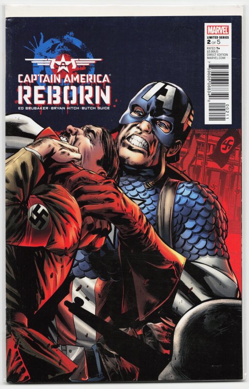 Captain America: Reborn #2 (Marvel Comics, 2009), raw, ungraded comic book — front cover
