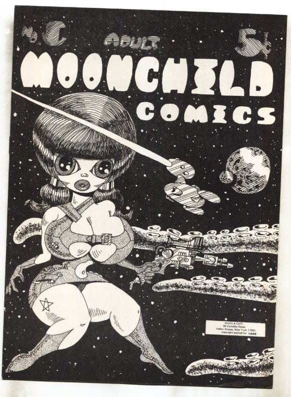 Moonchild Comics #1, raw, ungraded comic book — front cover
