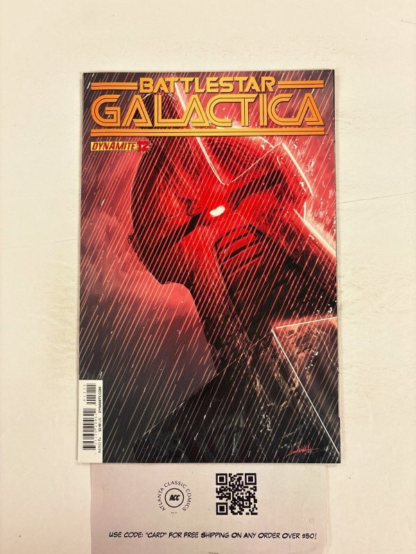 Battlestar Galactica #12 (Dynamite Entertainment), raw comic book in NM condition — front cover