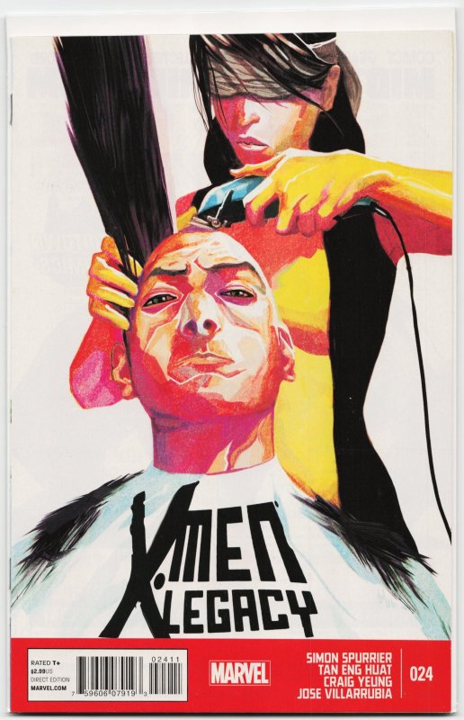 X-Men Legacy #24 (Marvel Comics, 2014), raw, ungraded comic book — front cover