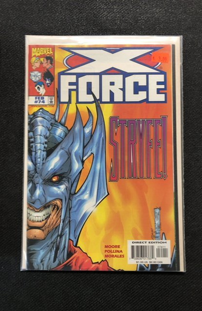 X-Force #74 (Marvel Comics, 1998), raw, ungraded comic book — front cover