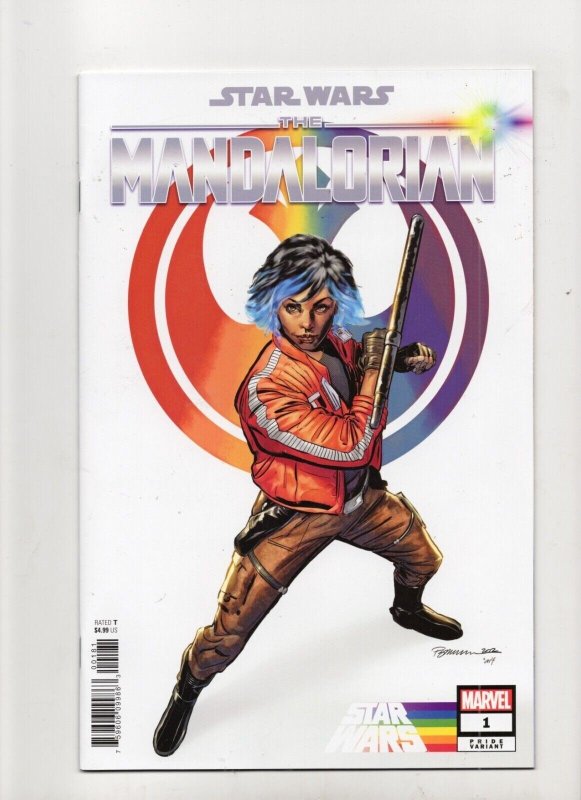 Star Wars the Mandalorian #1 (Marvel Comics, 2022), raw comic book in NM- 9.2 condition — front cover
