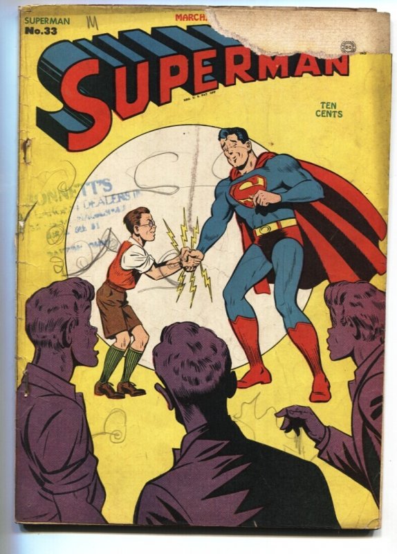 Superman #33 - 1945 - DC - G - Comic Book (DC Comics, 1945), raw, ungraded comic book — front cover