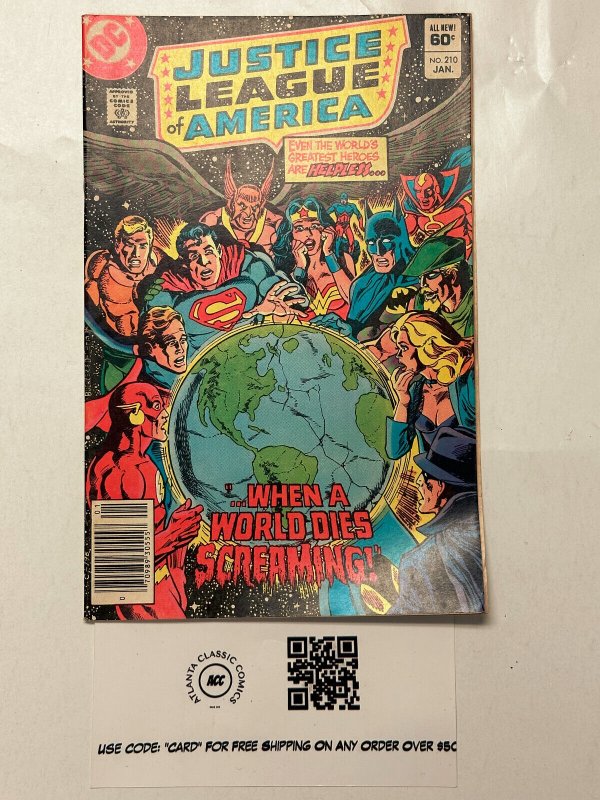 Justice League of America #209 (DC Comics), raw comic book in VF condition — front cover