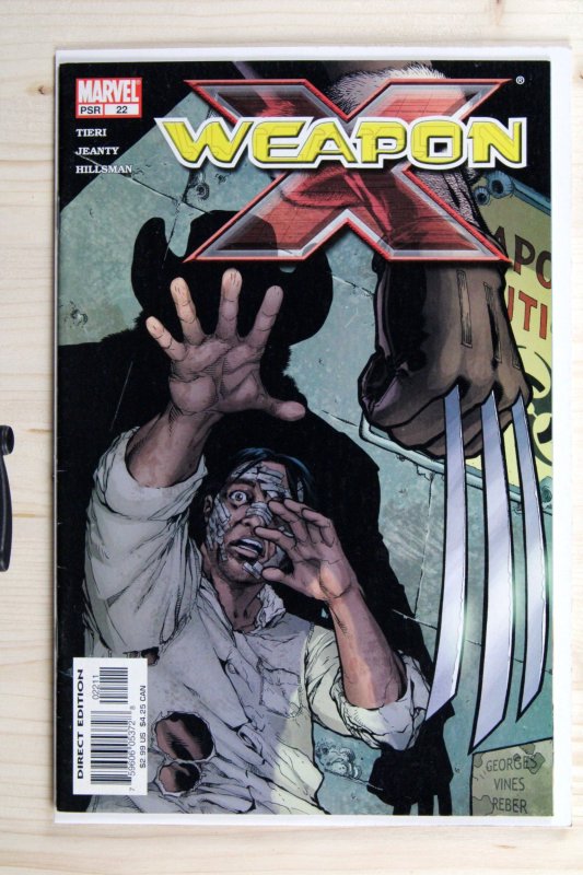 Weapon X #22 (Marvel Comics, 2004), raw comic book in VF+ 8.5 condition — front cover