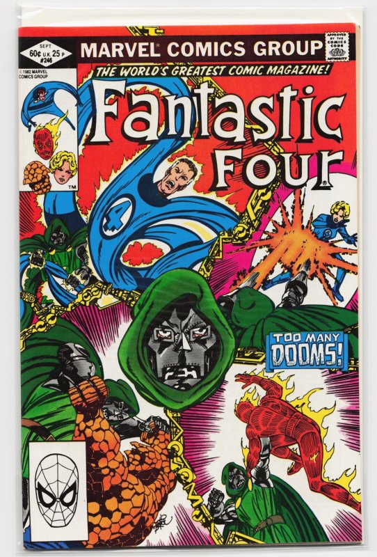 Fantastic Four #246 (Marvel Comics, 1982), raw, ungraded comic book — front cover