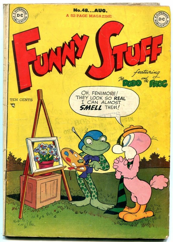 Funny Stuff #48 (DC Comics, 1949), raw comic book in VG condition — front cover