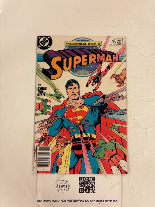 Superman #13 (DC Comics, 1988), raw comic book in NM condition — front cover