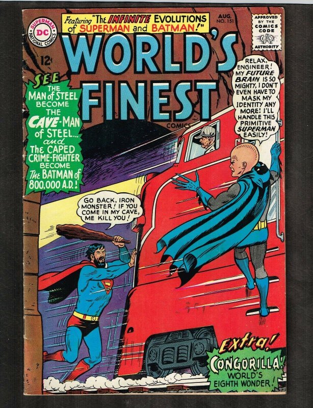 World's Finest #151 (DC Comics), raw comic book in 6.0 condition — front cover