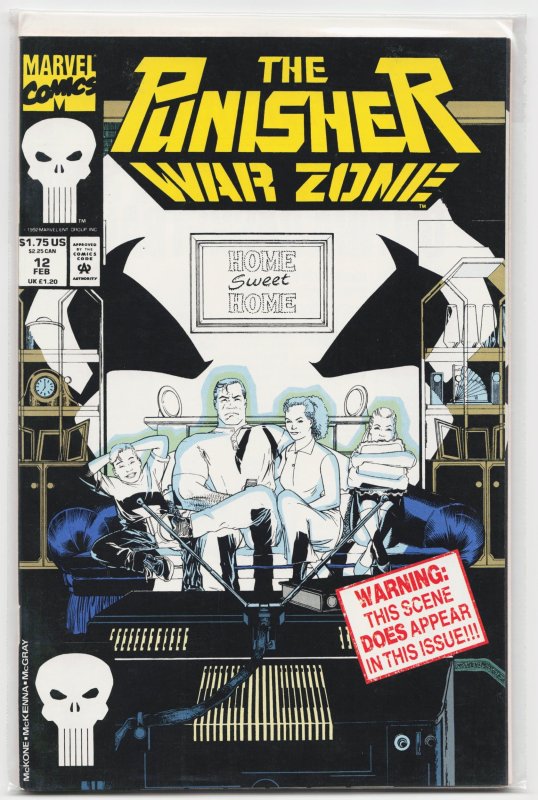 The Punisher: War Zone #12 (Marvel Comics, 1993), raw, ungraded comic book — front cover