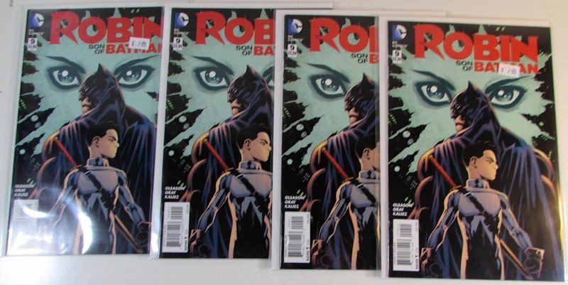 2016 Robin Son of Batman Lot of 4 #9 x4 DC Comics NM 1st Print Comic Books (DC Comics, 2016), raw comic book in NM condition — front cover