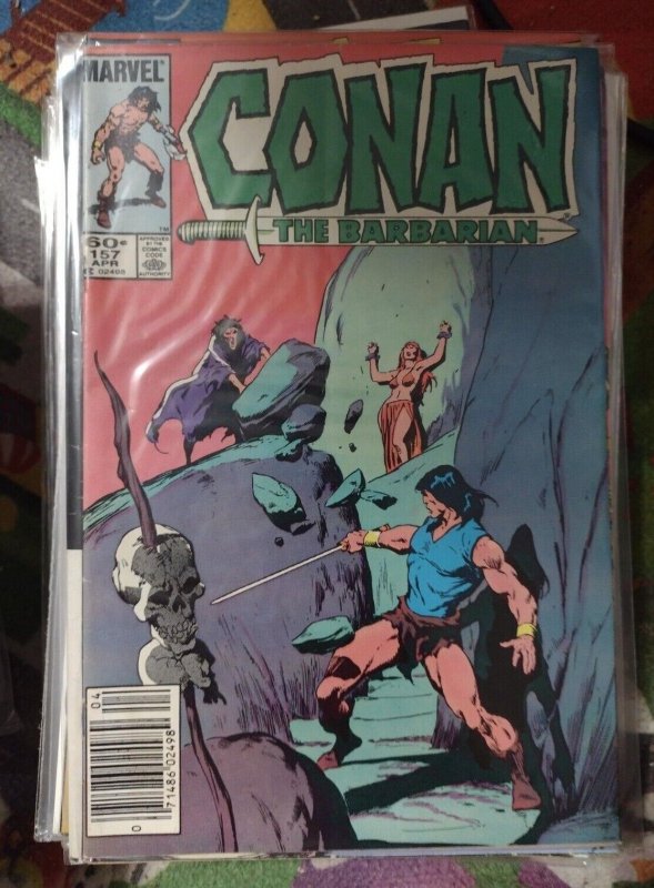 Conan the Barbarian #157 (Marvel Comics, 1983), raw, ungraded comic book — front cover