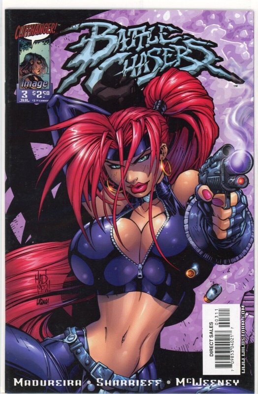 Battle Chasers #3 (Image Comics, 1998), raw comic book in VF/NM 9.0 condition — front cover