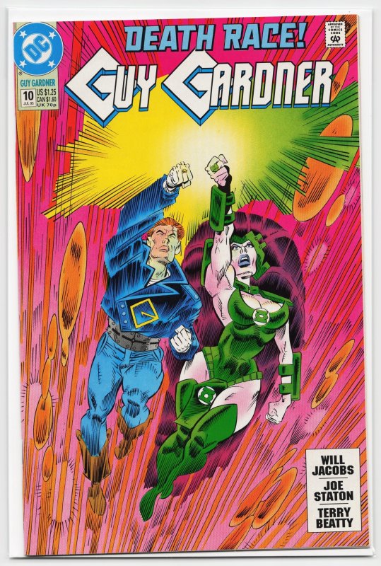 Guy Gardner #10 (1993), raw, ungraded comic book — front cover