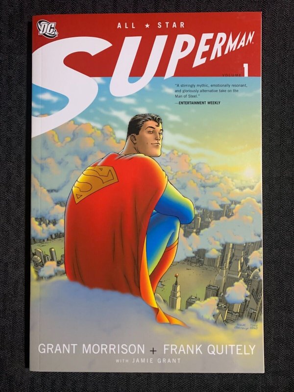 2007 ALL Star Superman Volume 1 by Frank Quitely SC VF+ 8.5 1st DC Comics (DC Comics, 2007), raw comic book in VF+ 8.5 condition — front cover