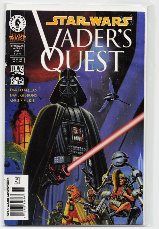 Star Wars: Vader's Quest #1 (Dark Horse Comics, 1999), raw, ungraded comic book — front cover