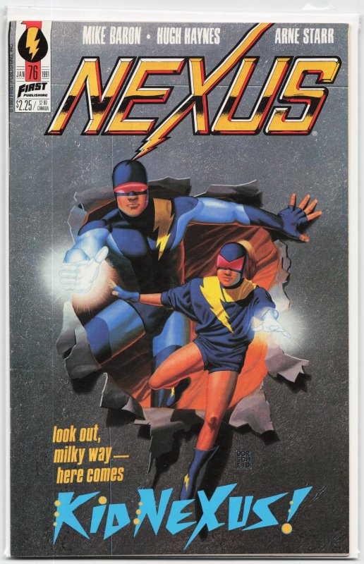 Nexus #76 (First Comics, 1991), raw, ungraded comic book — front cover