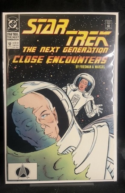 Star Trek: The Next Generation #12 (DC Comics, 1990), raw, ungraded comic book — front cover