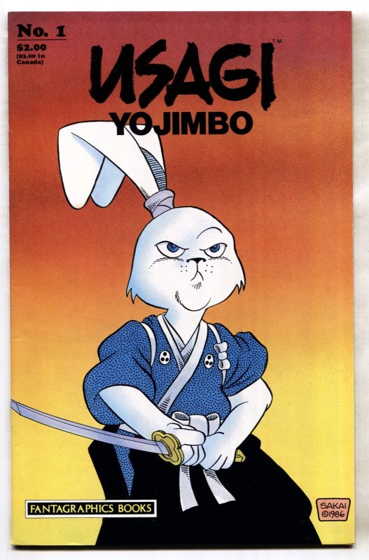 Usagi Yojimbo #1 (1986), raw, ungraded comic book — front cover