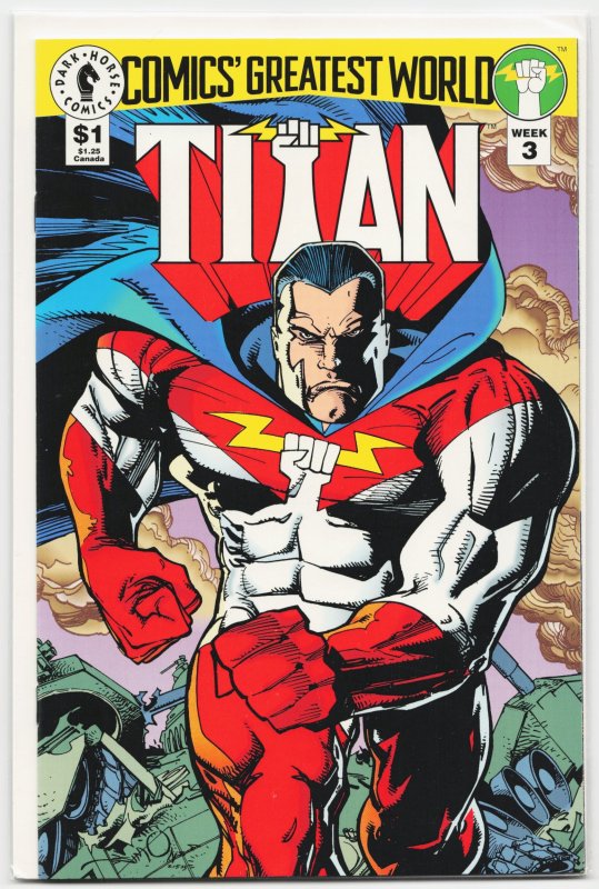 Comics' Greatest World: Golden City #3 (Dark Horse Comics, 1993), raw, ungraded comic book — front cover