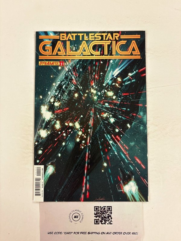 Battlestar Galactica #11 (Dynamite Entertainment), raw comic book in NM condition — front cover