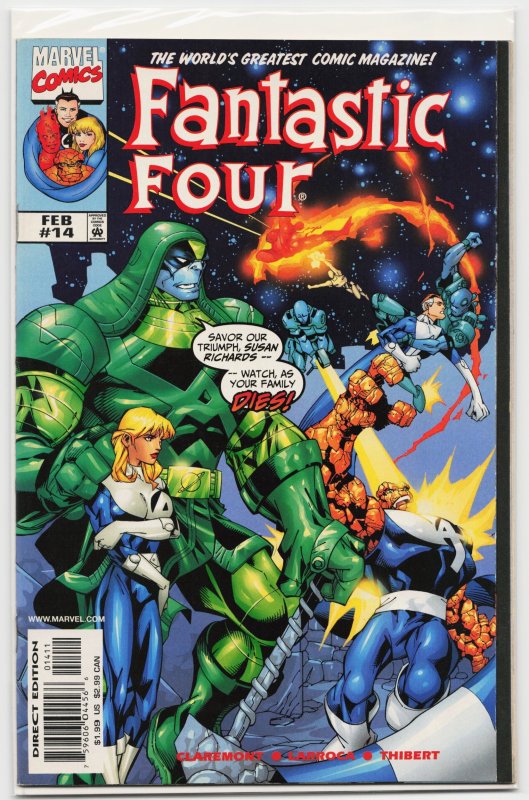 Fantastic Four #14 (Marvel Comics, 1999), raw, ungraded comic book — front cover