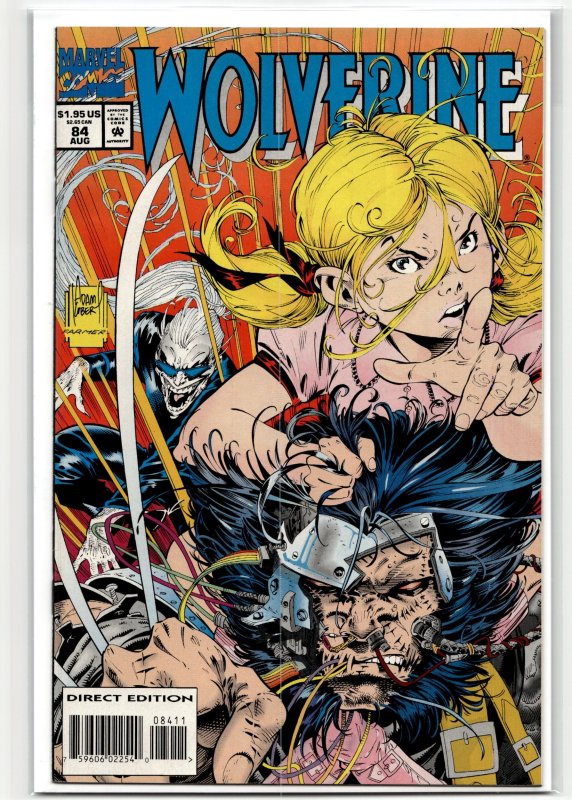 Wolverine #84 (Marvel Comics, 1994), raw, ungraded comic book — front cover