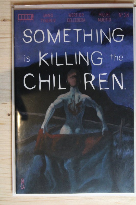 Something is Killing the Children #34 (Boom! Studios, 2023), raw comic book in NM+ 9.6 condition — front cover
