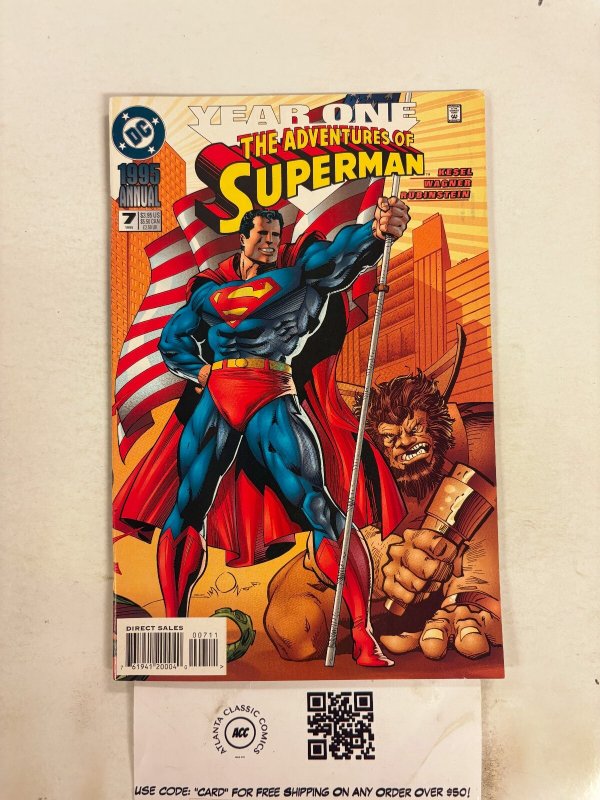 The Adventures of Superman Annual #7 (DC Comics, 1995), raw comic book in NM condition — front cover