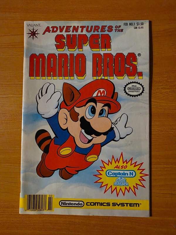 Adventures of the Super Mario Bros #1 (Valiant Comics, 1991), raw comic book in NM condition — front cover