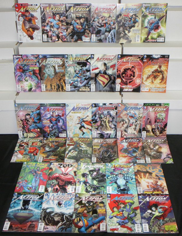 Modern DC Action Comics VOL. 2 34 Comic Lot Superman Vf/nm (DC Comics), raw comic book in VF/NM condition — front cover
