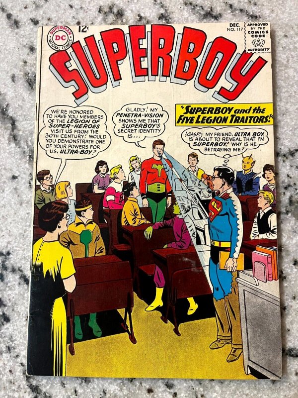 Superboy #117 (DC Comics, 1964), raw comic book in VF condition — front cover