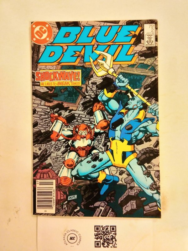 Blue Devil #2 (DC Comics, 1984), raw comic book in VF condition — front cover