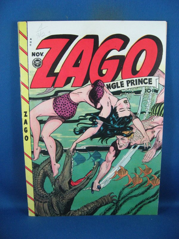 Zago #2 (1948), raw comic book in VF condition — front cover